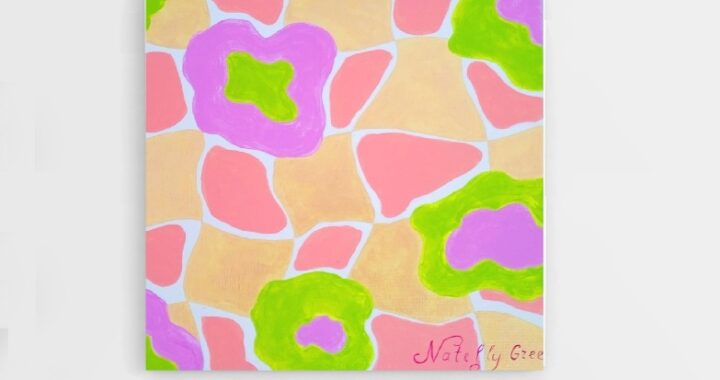 Matrix pink canvas Art