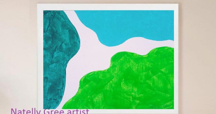 Green Flexibility Abstract Art