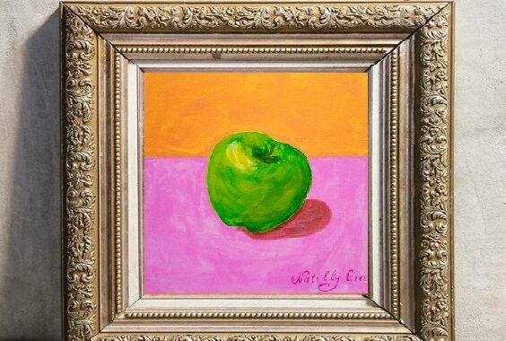 Green Apple original painting