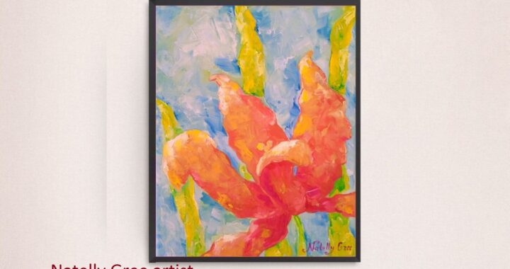 Lily Oil Painting Floral Art