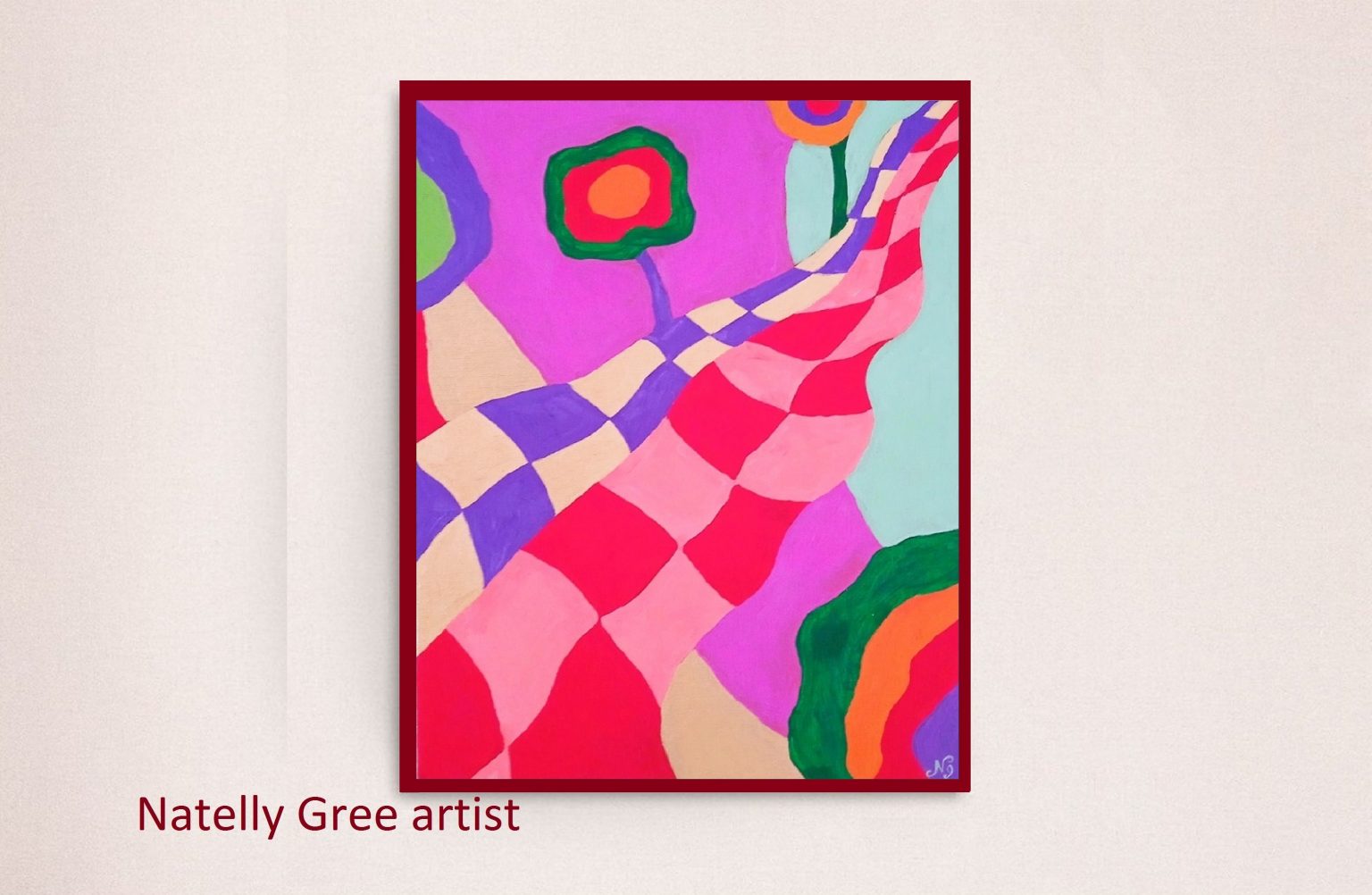 Abstract Colorful Oil Painting Canvas Artwork Large Modern Wall Art